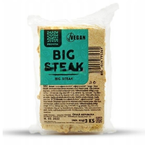 Big steak kotlety sojowe 80g – Provita