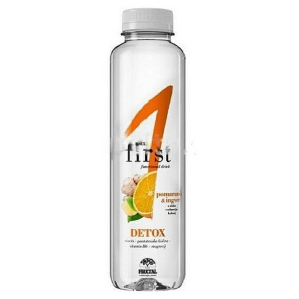 Woda Detox pomarańcza-imbir 500 ml – Fructal
